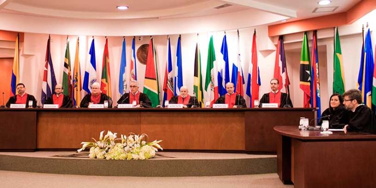 Salón de sesiones de la Corte IDH