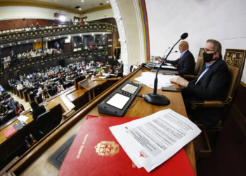El presidente de la AN 2020 durante el debate de la Ley de Transparencia