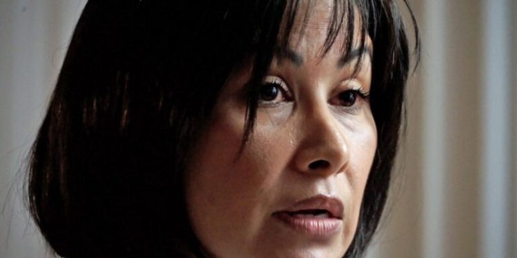 Claudia Díaz, enfermera de Chavez, durante una entrevista