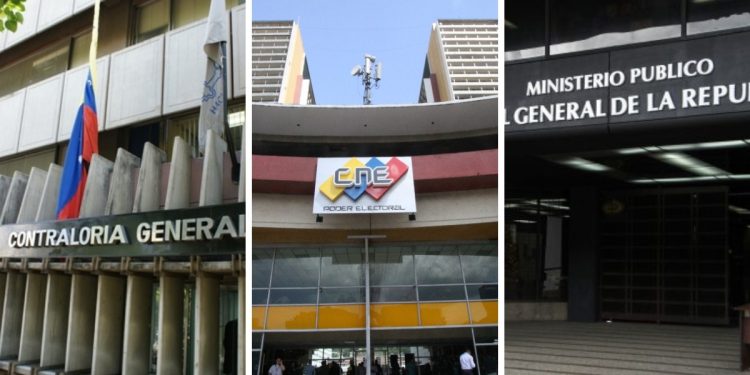El trío Contraloría-CNE-Fiscalía se enfila contra la disidencia a poco más de un mes de las presidenciales